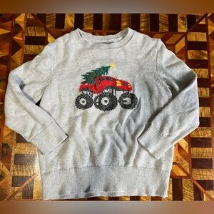 Oshkosh Christmas Monster Truck Sweater